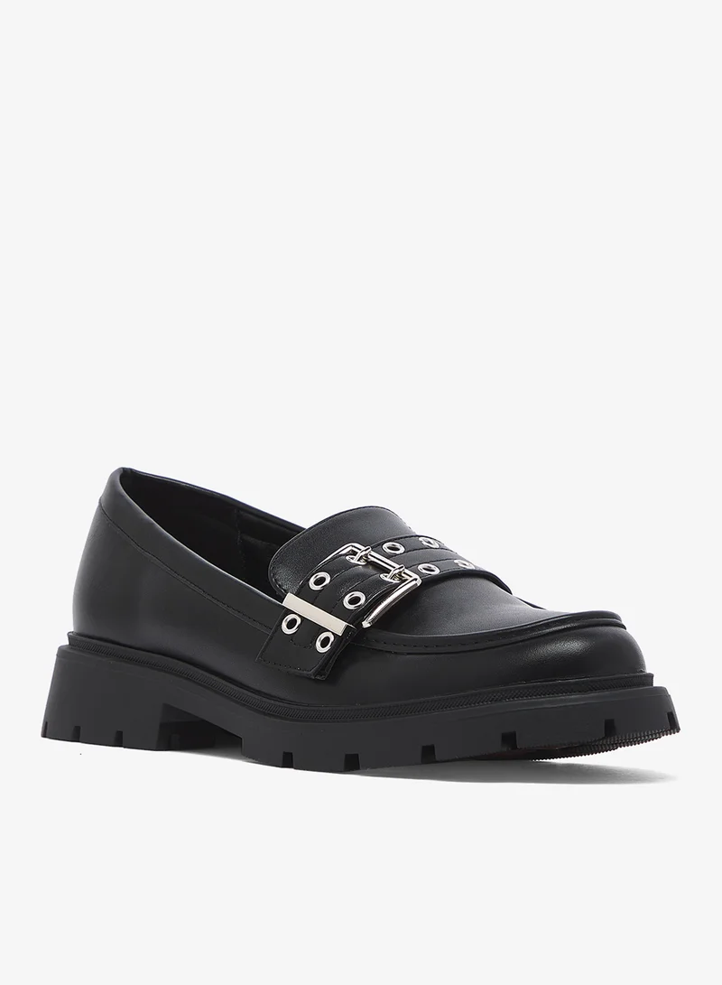GLAMOROUS Buckle Detail Chunky Loafers